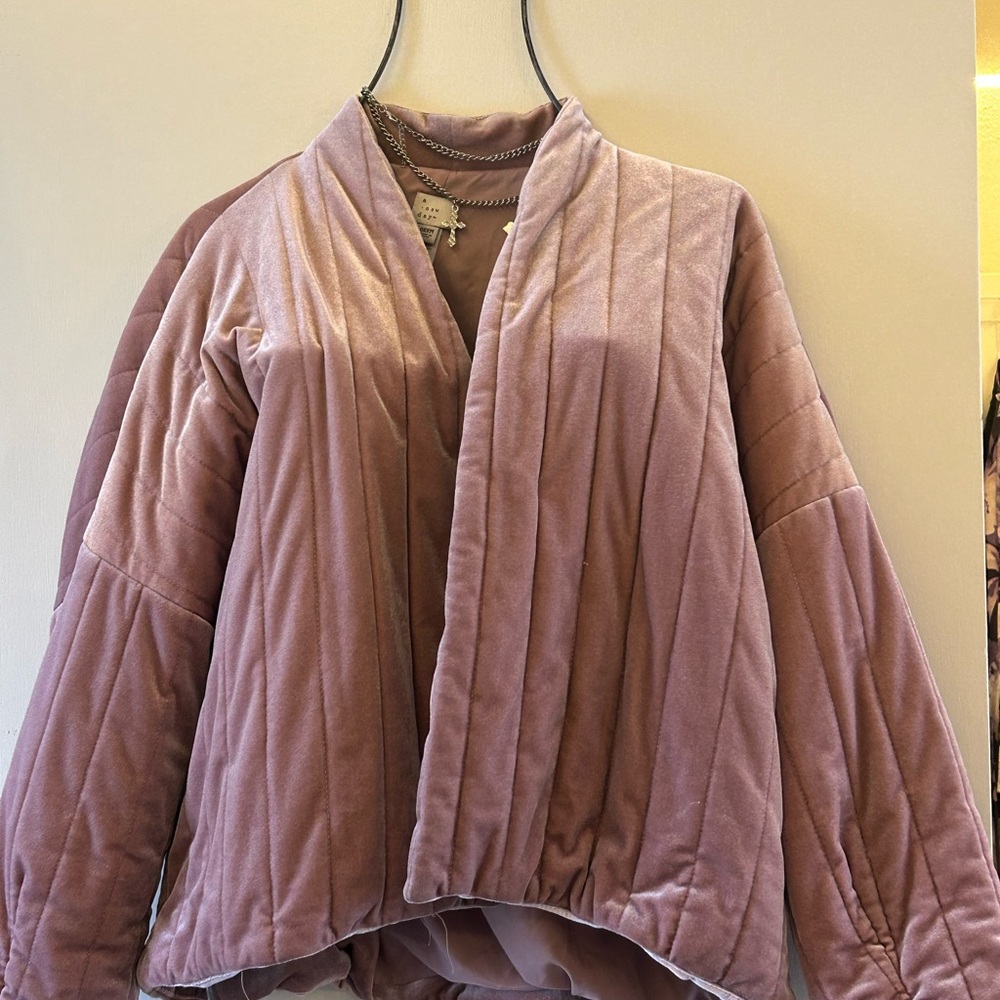 a new day Mauve Teddy Jacket